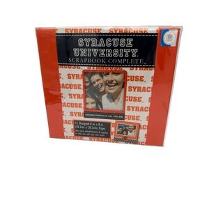 Syracuse University Scrapbook Complete 8x8 Kit 12 Pages Stickers Cuse Orange NEW